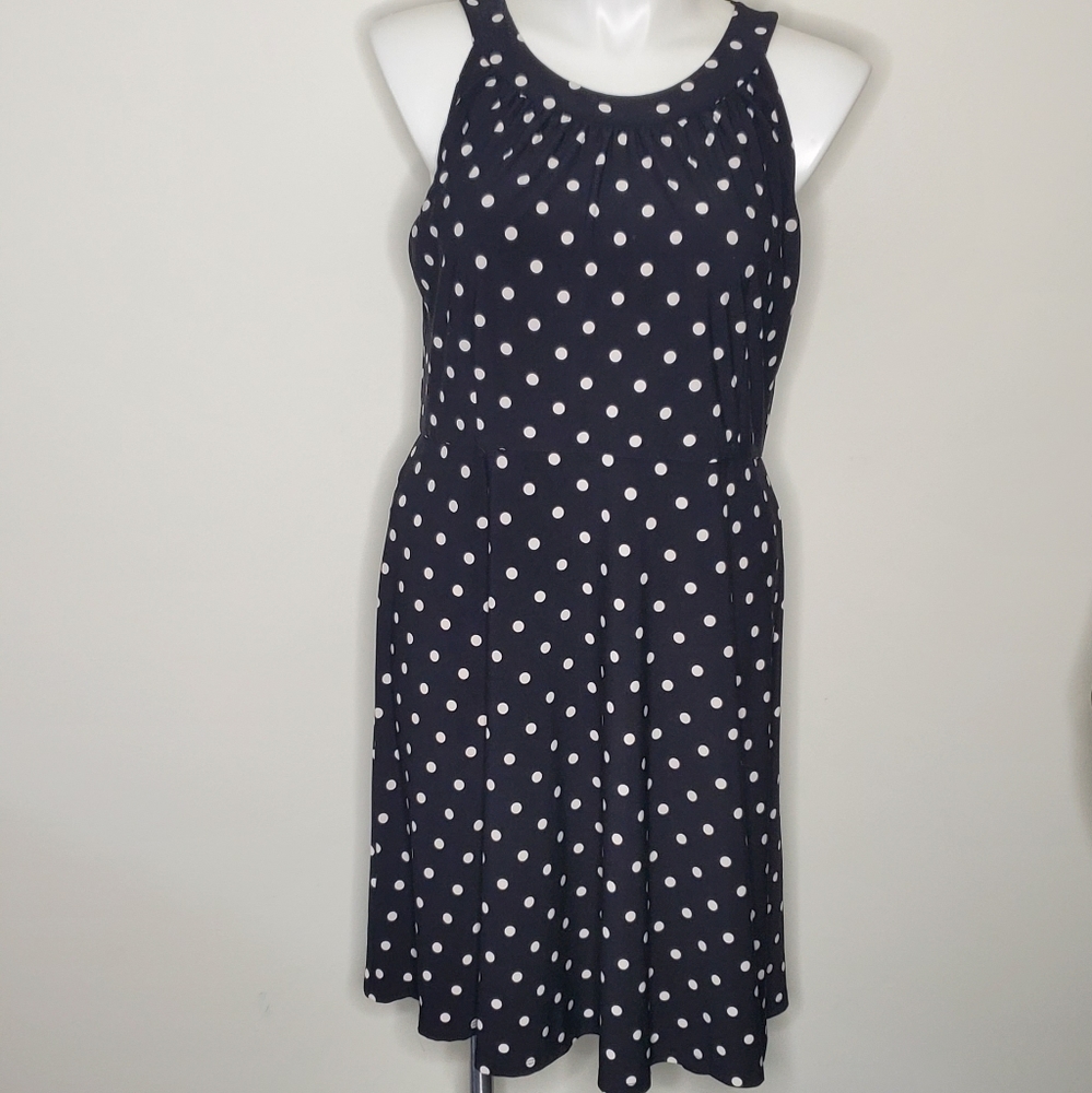 Tommy Hilfiger Black and White Polka Dot Dress
